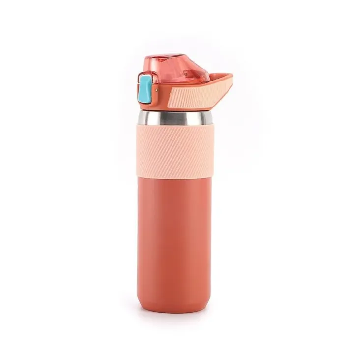 Термос металлический с поильником 800 мл изолированный из нержавеющей стали до 12 часов. (HP151PBR) - изображение 2