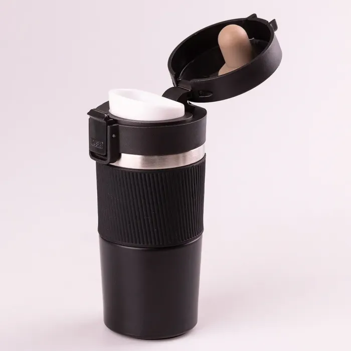 Термос металлический с поильником 400мл из нержавеющей стали, изолированный до 12 часов. (HP152B) - изображение 3