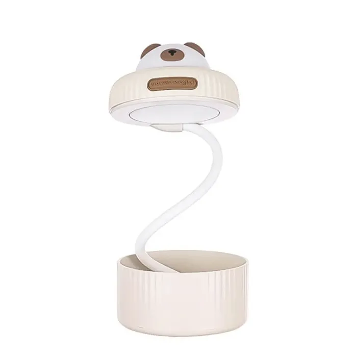 Лампа настільна акумуляторна дитяча гнучка 1.3 Вт нічник з USB настільний світильник сенсорний TYX-8112 Білий (TYX8112W) - зображення 1