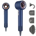 Фен професійний для волосся нового покоління 4 насадки 3 режими роботи функція іонізації 1500 Вт Х-13 (PH769BL)