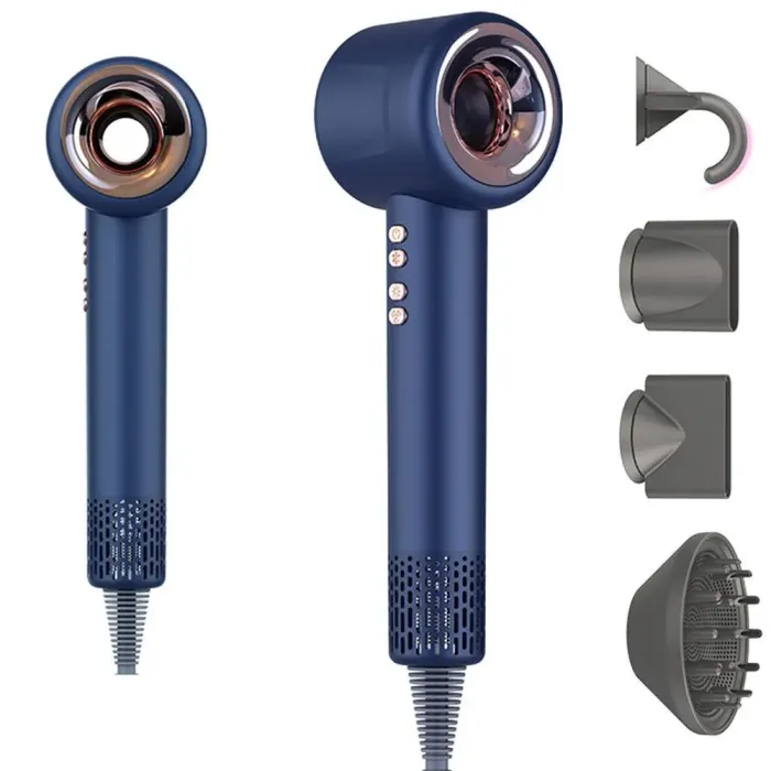 Фен профессиональный для волос нового поколения 4 насадки 3 режима работы ионизации 1500 Вт Х-13 (PH769BL) - изображение 1