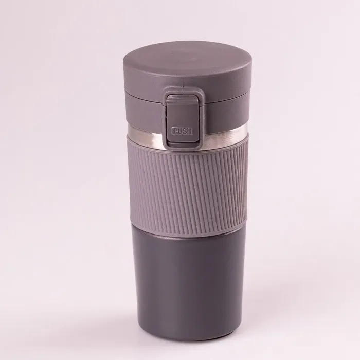 Термос металлический с поильником 400 мл из нержавеющей стали, изолированный до 12 часов. - изображение 2