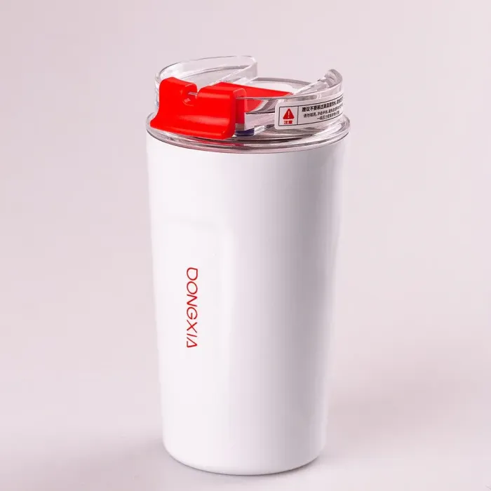 Термос металлический 300 мл термокружка с трубочкой из нержавеющей стали до 12 часов (HP155W) - изображение 1