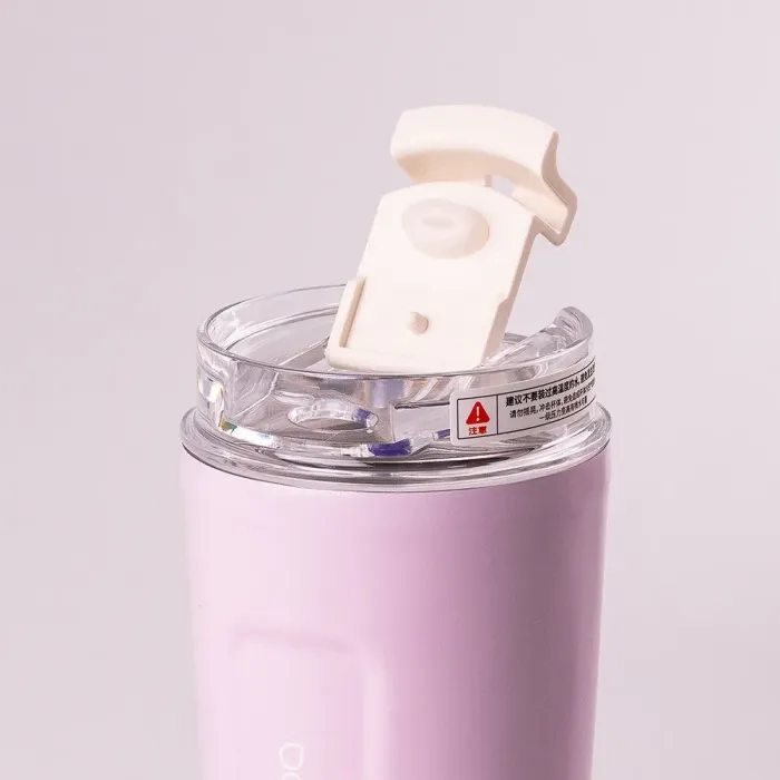 Термос металлический 300 мл термокружка с трубочкой из нержавеющей стали до 12 часов Фиолетовый (HP155P) - изображение 2