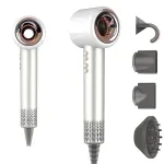 Фен професійний для волосся нового покоління 4 насадки 3 режими роботи функція іонізації 1500 Вт Х-13 Білий (PH769W)