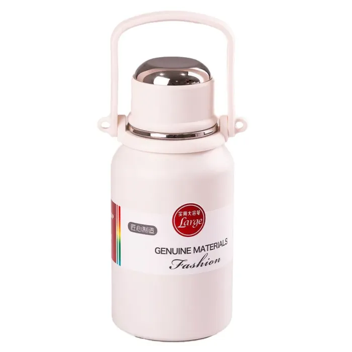 Термос из нержавеющей стали 900 мл с ручкой держит тепло до 12 часов (HP157W) - изображение 1