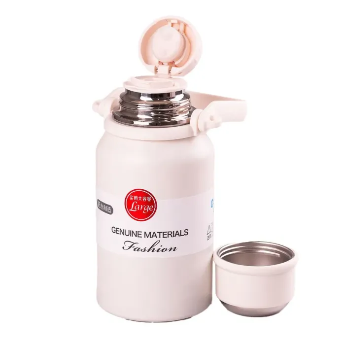 Термос из нержавеющей стали 900 мл с ручкой держит тепло до 12 часов (HP157W) - изображение 2