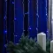 Гірлянда штора 3х3 м на 600 LED світодіодна білий провід 16 ліній синя (ZWM2600LEDBL)