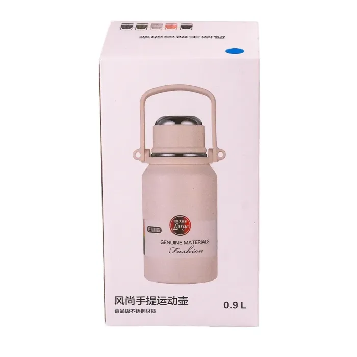 Термос из нержавеющей стали 900 мл с ручкой держит тепло до 12 часов (HP157NB) - изображение 3