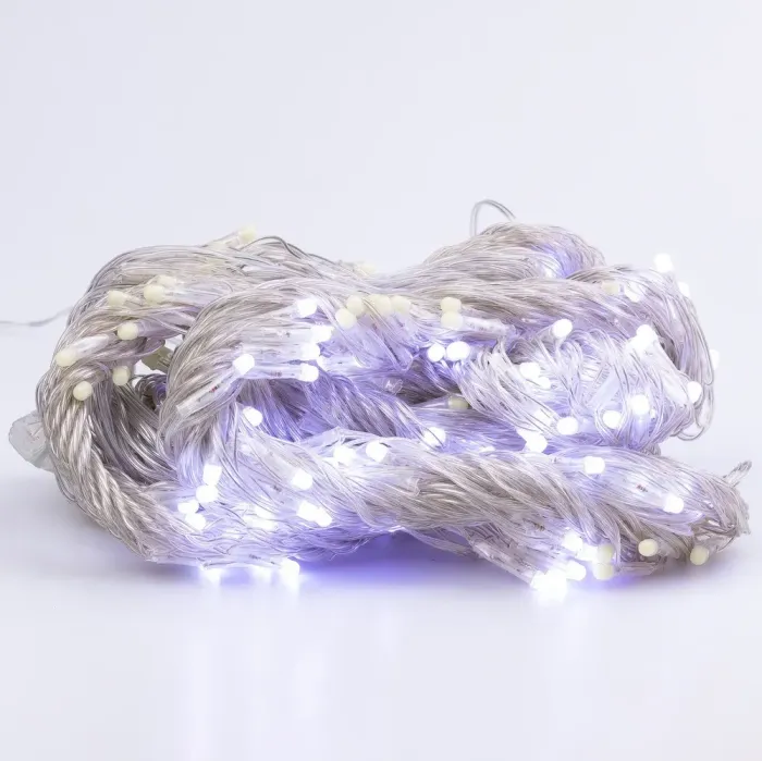 Гірлянда штора 3х3 м на 600 LED світодіодна білий провід 16 ліній біла (ZWM2600LEDW) - зображення 8