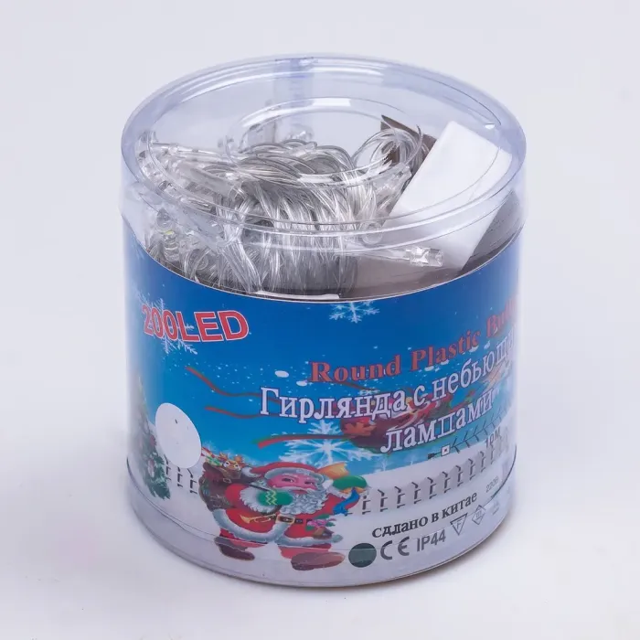 Гірлянда нитка 10м на 200 LED лампочок світлодіодна білий провід 8 режимів біла (W200LEDW) - зображення 9