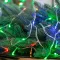 Гірлянда нитка 16м на 300 LED лампочок світлодіодна білий провід 8 режимів кольорова (W300LEDML)