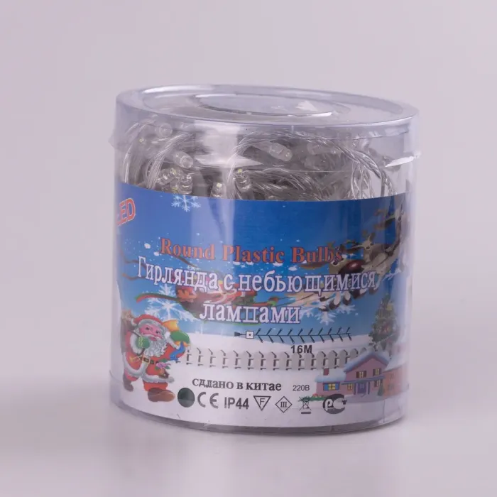 Гірлянда нитка 16м на 300 LED лампочок світлодіодна білий провід 8 режимів синя (W300LEDBL) - зображення 9