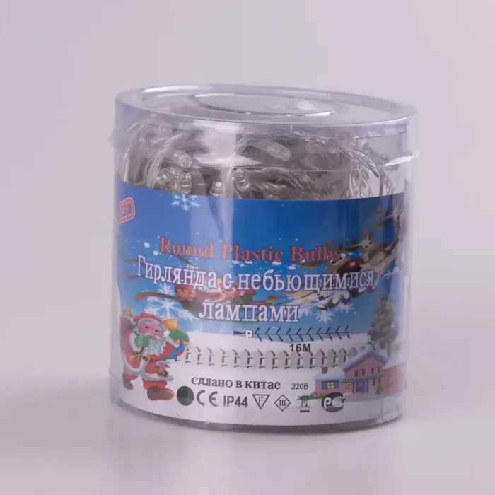 Гірлянда нитка 16м на 300 LED лампочок світлодіодна білий провід 8 режимів біла (W300LEDW) - зображення 9