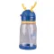 Бутылка для воды с трубочкой 550 мл фляга прозрачная для напитков.