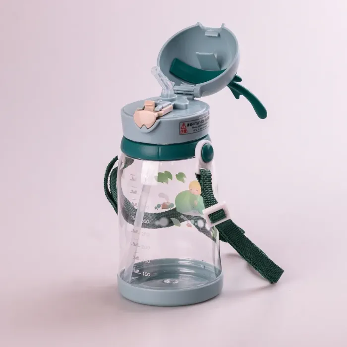 Бутылка для воды с трубочкой 550 мл фляга для напитков. - изображение 3