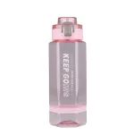 Пляшка для води на 760 мл фляга прозора для напоїв з дозатором та ремінцем (HP162P)