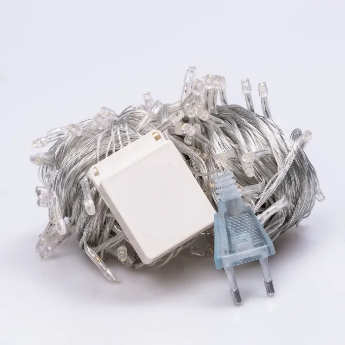 Гирлянда нить 18м на 400 LED лампочек светодиодная белый провод 8 режимов работы Желтый (W400LEDY) - изображение 8