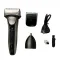 Електробритва портативна професійна чоловіча з насадками, бритва шейвер для сухого гоління Geemy GM-6726 Сріблястий (GM6726SL)