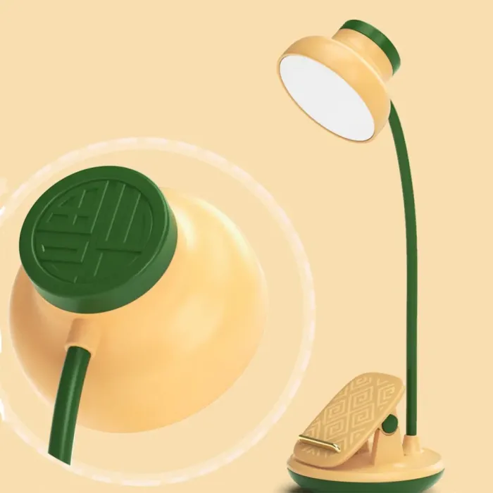 Лампа настільна з підставкою для телефона з акумулятором і USB лампа гнучка сенсорна 2 Вт GL-565 Жовтий (GL565Y) - зображення 4