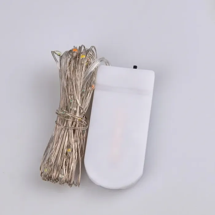 Гірлянда Роса 3 метри на батарейках гнучка 30 LED світлодіодна гірлянда мідний провід кольорова (1733017ML) - зображення 7