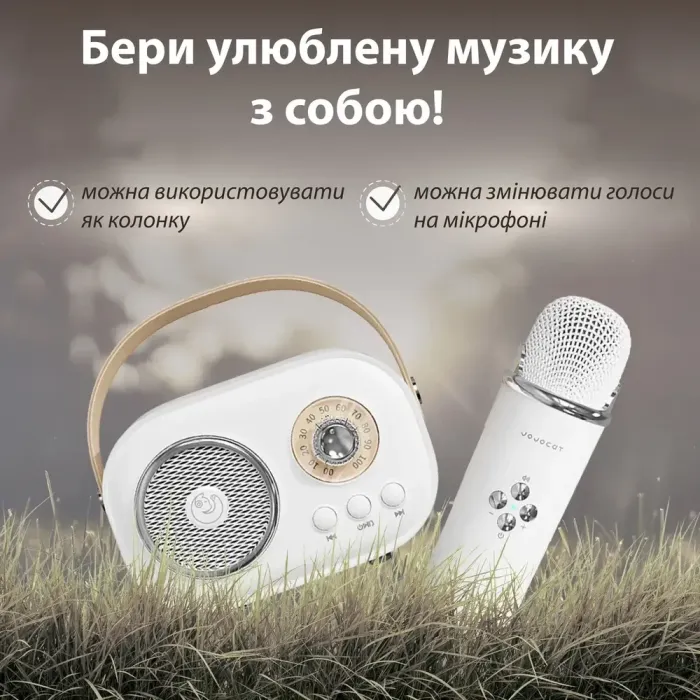 Колонка Bluetooth бездротова портативна з мікрофоном потужна колонка з вологозахистом TF card Platinum C-20 Білий (C20W) - зображення 5