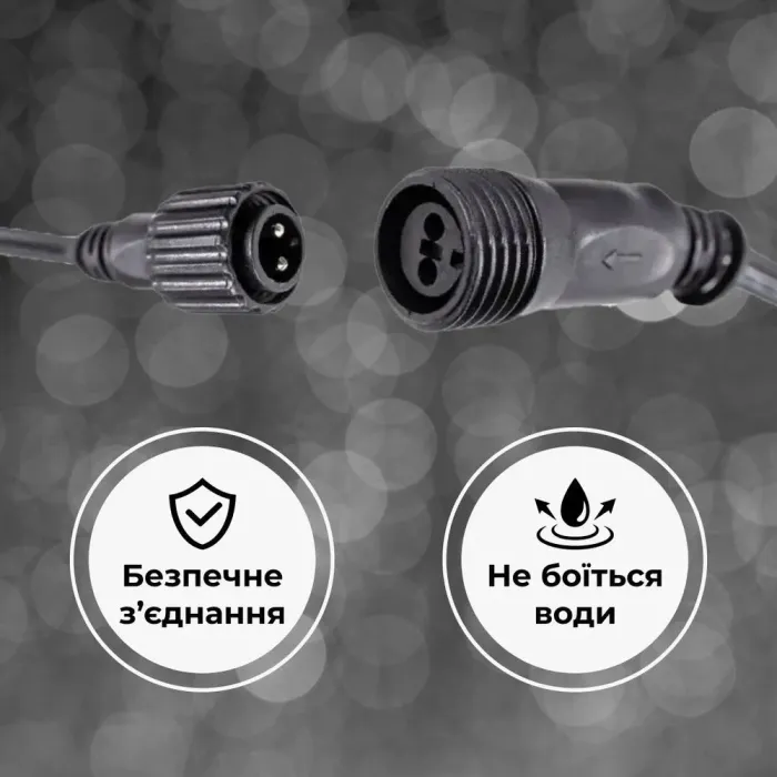 Гірлянда стрічка вулична Дюралайт 900 LED світлодіодна 50 м морозостійка білий провід біла (DR50МW) - зображення 6