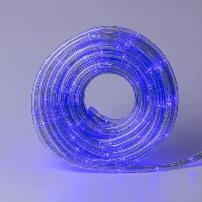 Гірлянда стрічка вулична Дюралайт 900 LED світлодіодна 50 м морозостійка білий провід синя (DR50МBL) - зображення 8