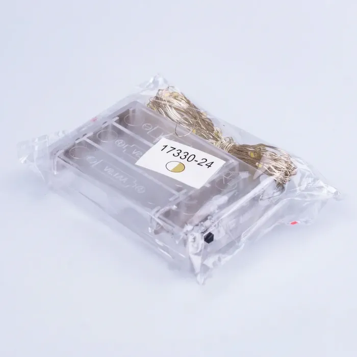 Гірлянда Роса 5 метрів на батарейках гнучка на 50 LED світлодіодна гірлянда мідний провід рожева (1733026P) - зображення 8