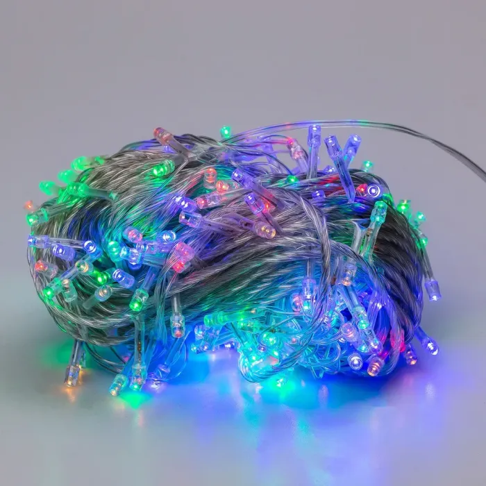 Гирлянда нить 22м на 500 LED лампочек светодиодная белый провод 8 режимов работы (W500LEDML) - изображение 7