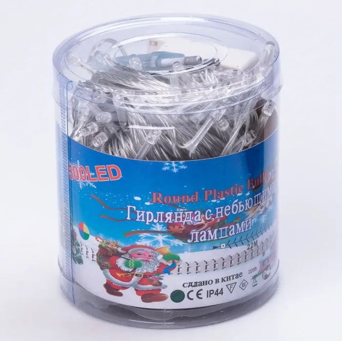 Гирлянда нить 22м на 500 LED лампочек светодиодная белый провод 8 режимов работы (W500LEDML) - изображение 9