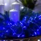 Гірлянда нитка 22м на 500 LED лампочок світлодіодна білий провід 8 режимів роботи синя (W500LEDBL)