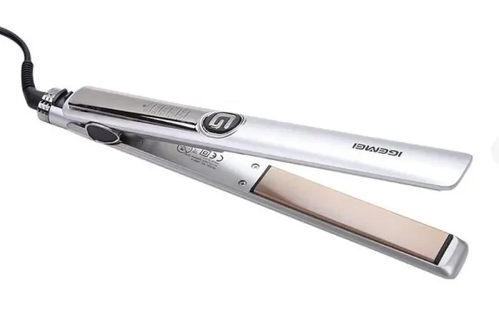 Випрямляч для волосся керамічний 5 режимів до 230 градусів, стайлер для вирівнювання волосся та завивки GEMEI GM-416 Сірий (GM416G) - зображення 1