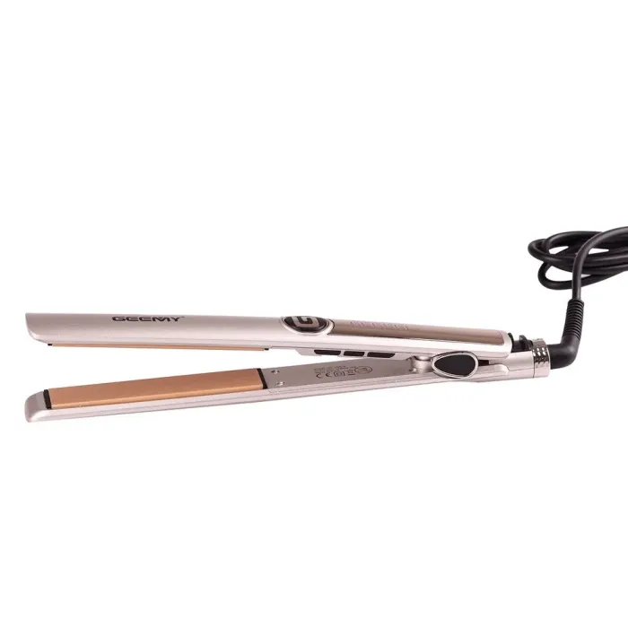 Випрямляч для волосся керамічний 5 режимів до 230 градусів, стайлер для вирівнювання волосся та завивки GEMEI GM-416 Сірий (GM416G) - зображення 3