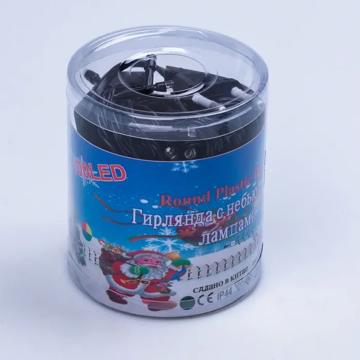 Гірлянда нитка 6м на 100 LED лампочок світлодіодна чорний провід 8 режимів роботи кольорова (M100LEDML) - зображення 9