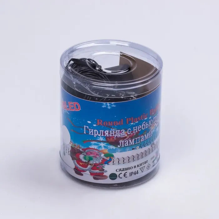 Гірлянда нитка 6м на 100 LED лампочок світлодіодна чорний провід 8 режимів роботи біла (M100LEDW) - зображення 9