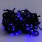 Гірлянда нитка 10м на 200 LED лампочок світлодіодна чорний провід 8 режимів роботи синя (M200LEDBL)