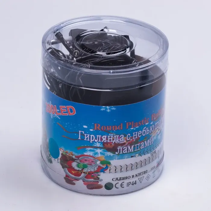 Гірлянда нитка 10м на 200 LED лампочок світлодіодна чорний провід 8 режимів роботи синя (M200LEDBL) - зображення 9