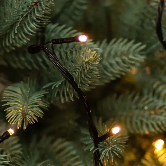 Гірлянда нитка 22 м на 500 LED лампочок світлодіодна чорний провід 8 режимів работи жовта (M500LEDY) - зображення 2