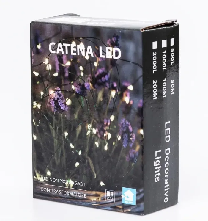 Гірлянда Роса Крапля 50 метрів 500 LED лампочок світлодіодна гірлянда в котушці мідний провід 50 м 8 функцій + пульт синя (1733034BL) - зображення 10