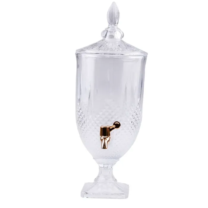 Лимонадниця з краном для напоїв 2 л з товстого скла (HP128) - зображення 2