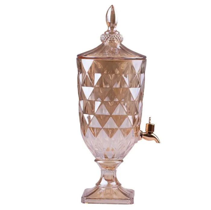 Лимонадниця з краном для напоїв 3 л з товстого скла (HP129) - зображення 1