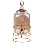 Лимонадниця з краном на металевій підставці для напоїв 2 л зі скла (HP131)