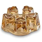 Підсвічник скляний для чайної свічки, підставка підігрівач для заварювального чайника (HP133)