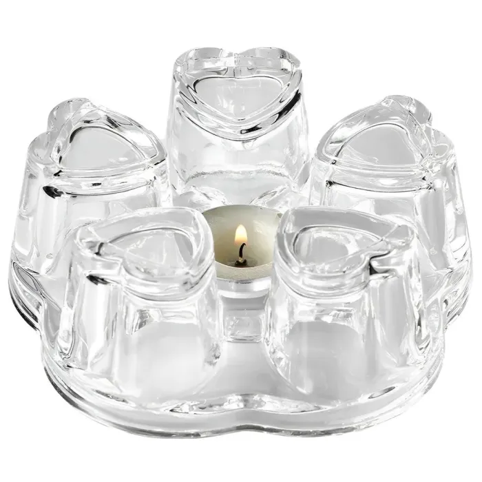 Подсвечник стеклянный для чайной свечи, подставка подогреватель для заварочного чайника (HP134) - изображение 1