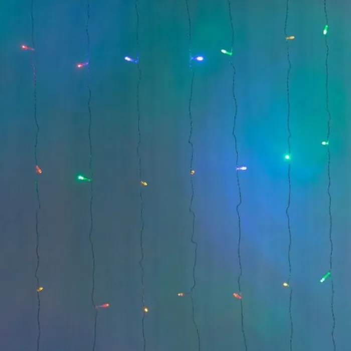 Гірлянда Водоспад 3х2 м 210 LED (480 L) лампочок світлодіодна білий провід 10 ниток 8 режимів кольорова (1733045ML) - зображення 2