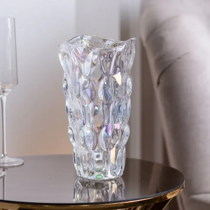 Ваза для цветов стеклянная прозрачная хамелеон 23,5 см (HP137) - изображение 1