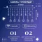 Гірлянда штора 3х0,9 м зірка і ялинка на 120 LED лампочок світлодіодна 8 режимів біла (1733071W)