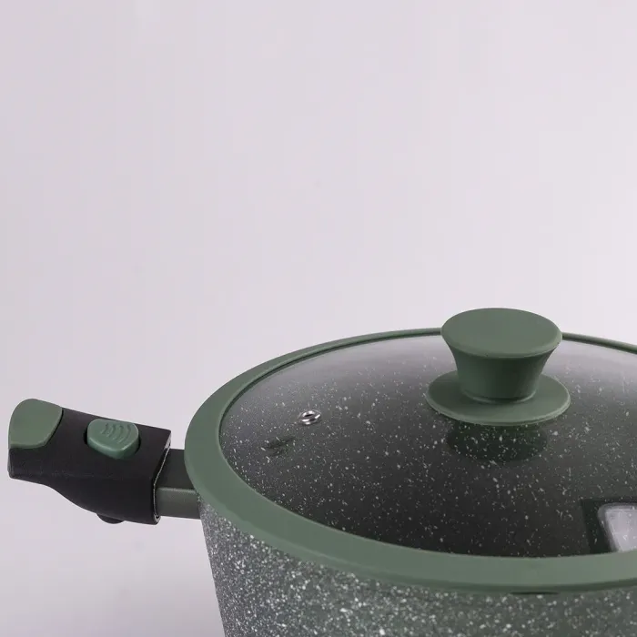 Набор кастрюль с антипригарным гранитным покрытием и толстым дном 2.5/3.5/4.5 л (HP653) - изображение 5