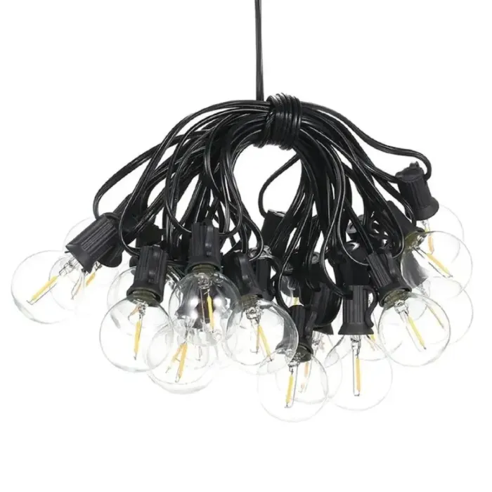 Гірлянда вулична в стилі ретро світлодіодна G40 на 20 LED ламп довжиною 10 метрів жовта (1733073Y) - зображення 8